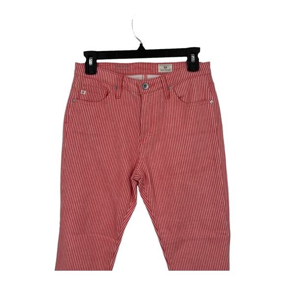 AG Adriano Goldschmied jeans Jodi Pinstripe high waist slim crop flare size 26 - Picture 3 of 9